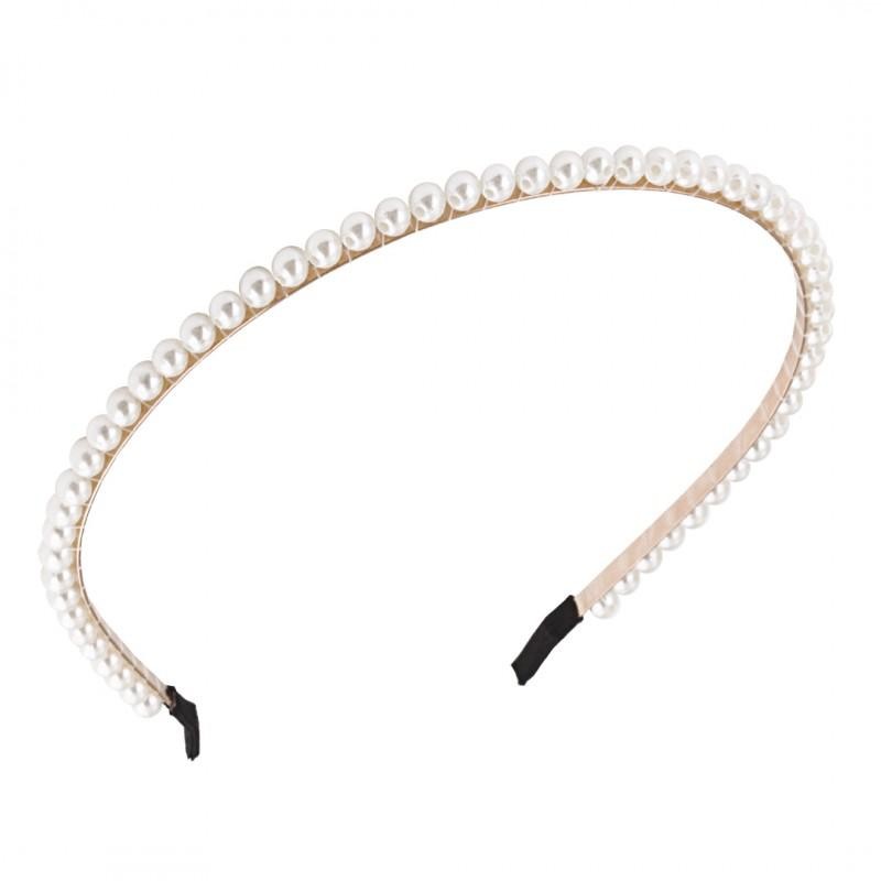 Ecarla fascia per capelli con perle