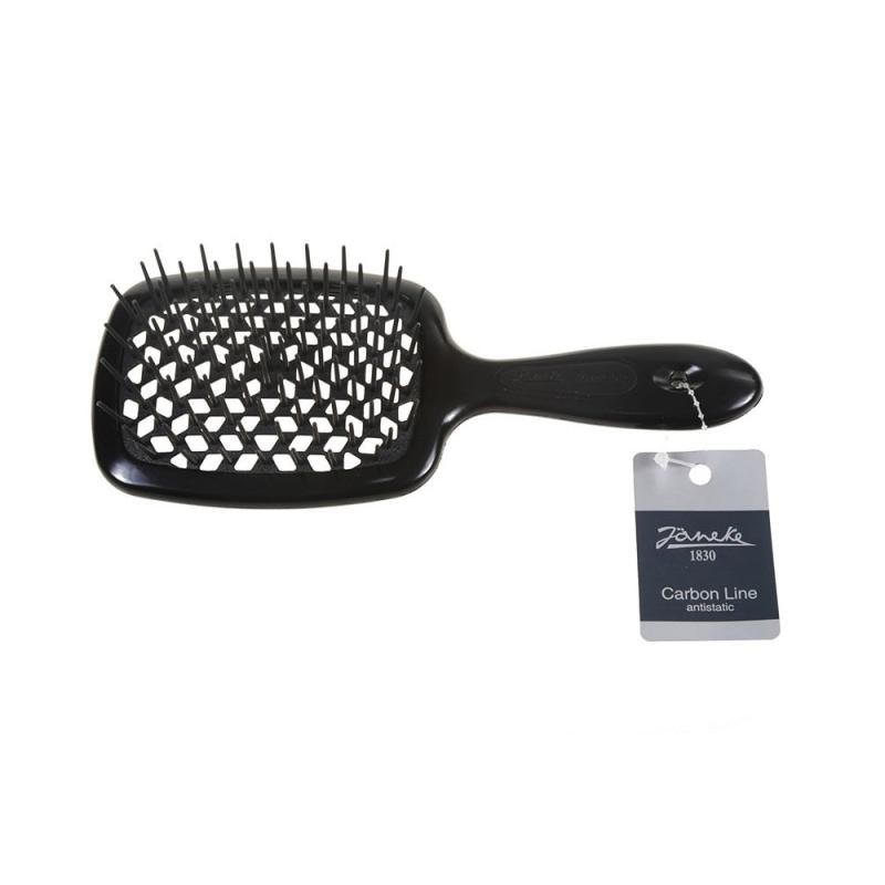 Janeke spazzola per capelli in carbonio superbrush carbon line nera