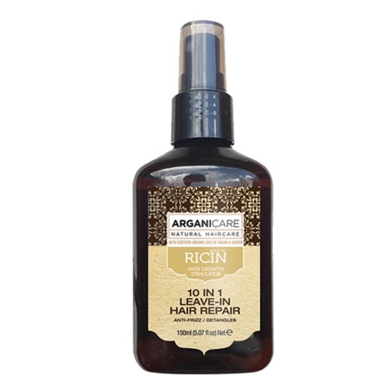 Arganicare siero riparatore per capelli castor oil 10 in 1 hair repair 150 ml