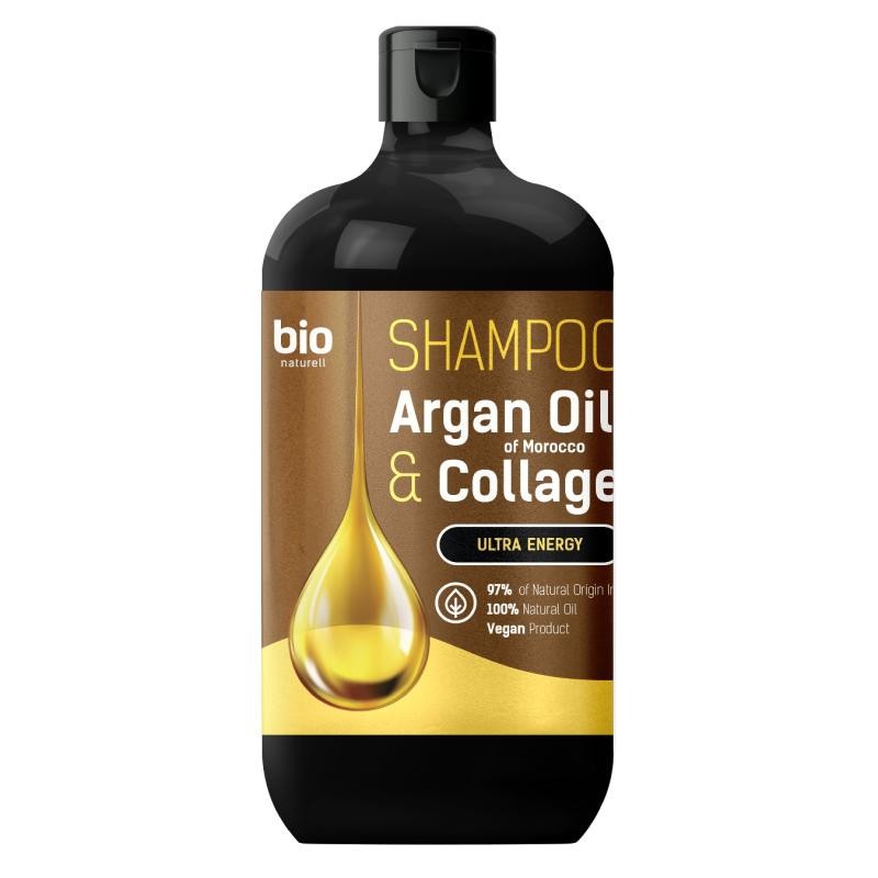 Bio naturell shampoo ultra energy olio di argan e colagene shampoo per capelli 946ml
