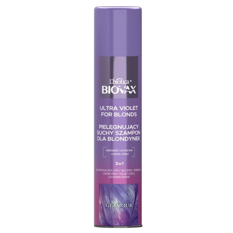 Biovax shampoo secco glamour ultra violet per biondi 200 ml