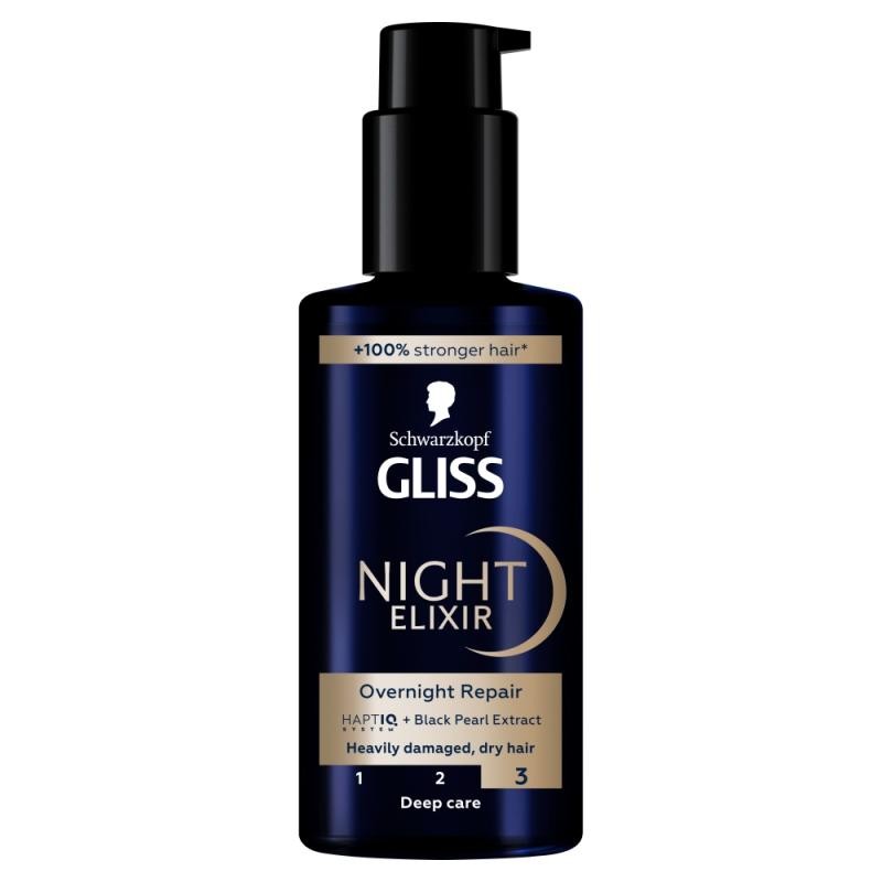 Gliss trattamento riparatore notturno per capelli night elixir 100 ml