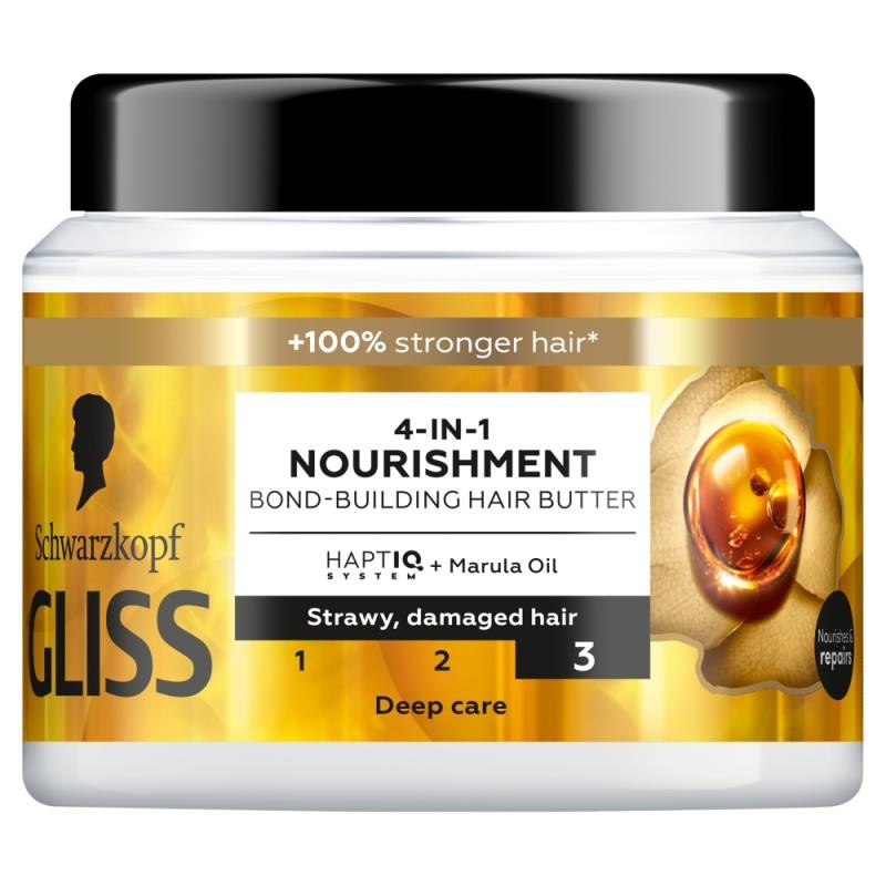 Gliss trt aqua revive maschera rinforzante per capelli 4 in 1 nutrimento 400 ml