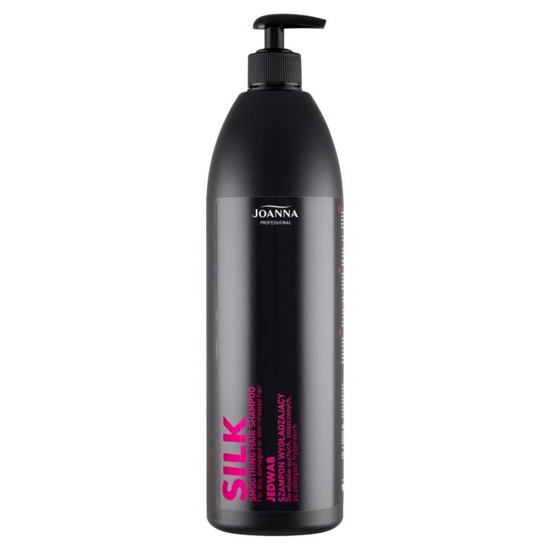 Joanna professional shampoo lisciante silk smoothing hair shampoo lisciante per capelli secchi e danneggiati con seta 1000ml