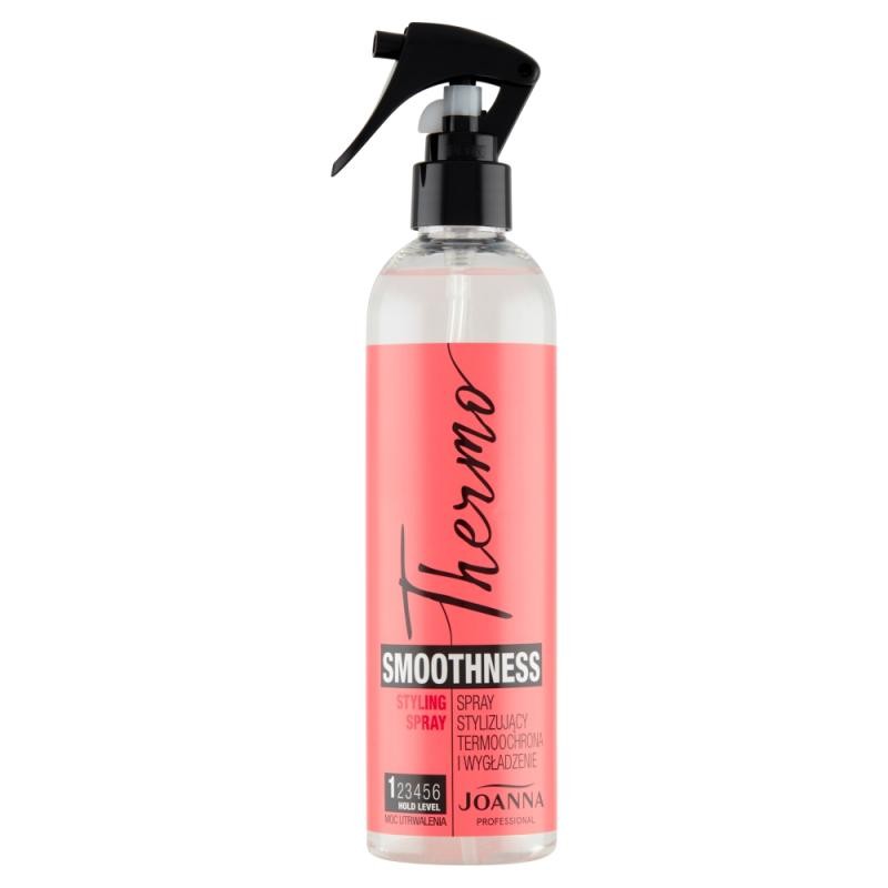 Joanna professional spray modellante thermo smoothness per capelli, protezione termica e lisciante, 300 ml