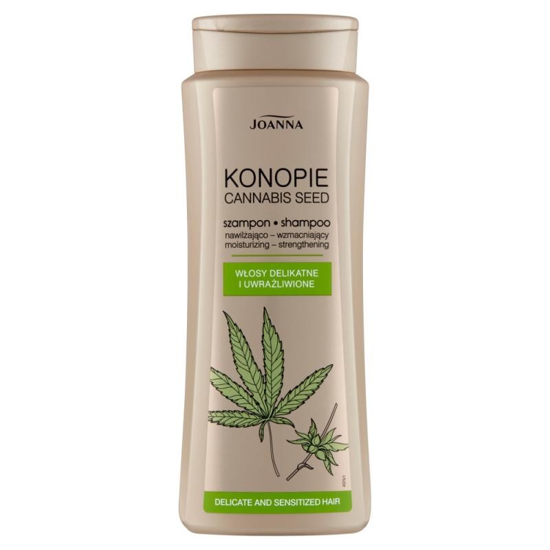 Joanna shampoo idratante e rinforzante konopie per capelli delicati e sensibilizzati 400 ml