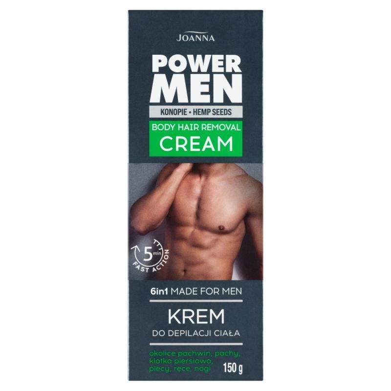 Joanna crema depilatoria corpo power men per uomo 150 g