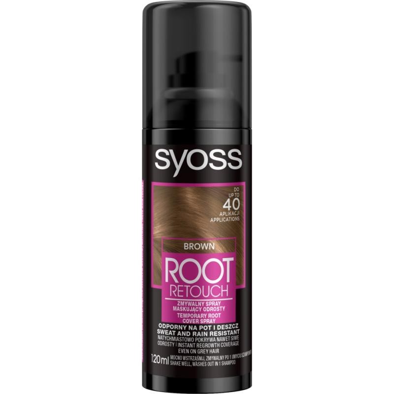 Syoss spray mascherante ricrescita root retoucher castano medio 120ml