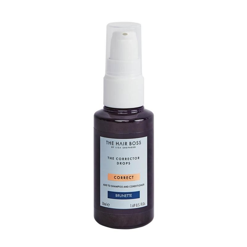 The hair boss di lisa shepherd gocce correttrici per capelli castano scuro 50 ml