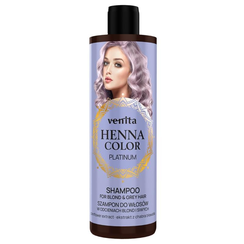 Venita shampoo per capelli color platino all'henné 300 ml