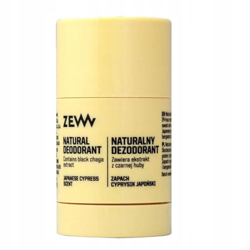 Zew for men deodorante stick naturale cipresso giapponese e bergamotto 30 g