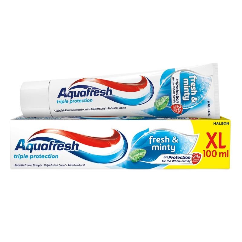 Aquafresh dentifricio tripla protezione fresco e menta 100ml