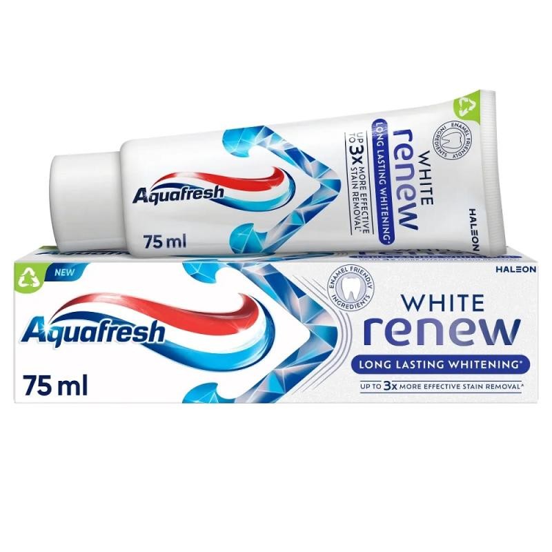 Aquafresh dentifricio white renewal 75 ml