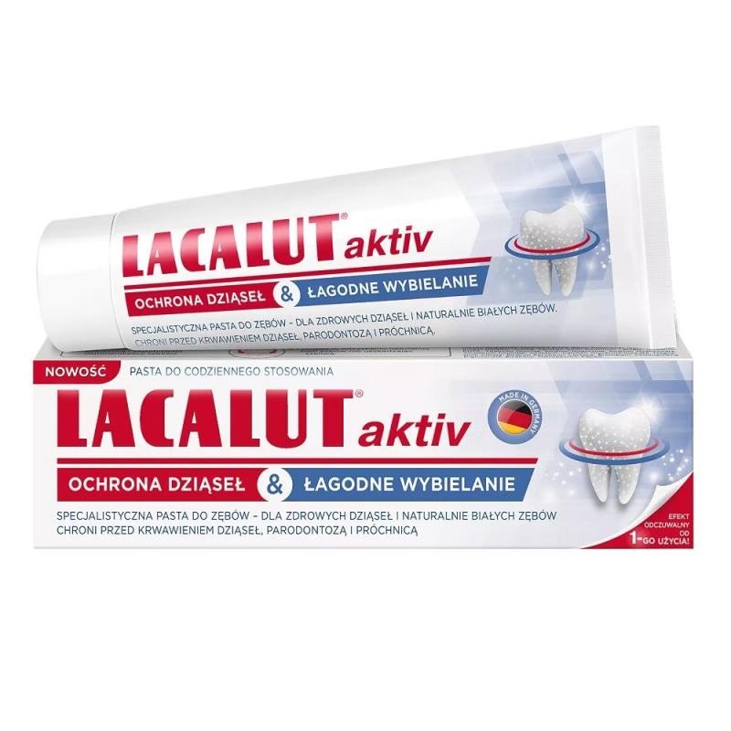 Lacalut dentifricio aktiv gum protection & gentle whitening 75 ml