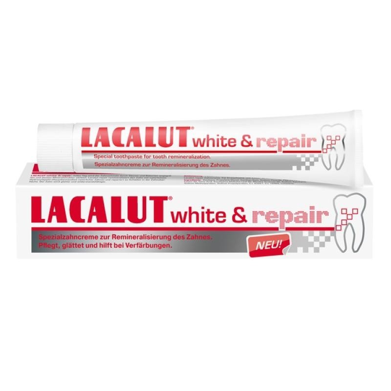Lacalut dentifricio white & repair 75 ml