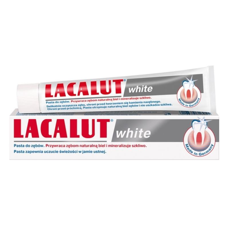 Lacalut dentifricio sbiancante white 75ml