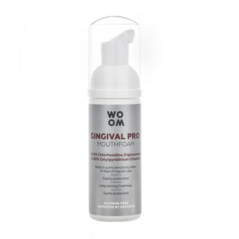 Woom ginguval pro mouthfoam schiuma rinfrescante per la bocca 50 ml