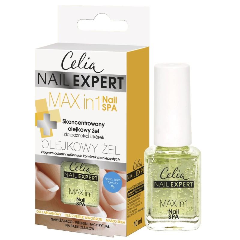 Celia nail expert max in 1 nail spa gel olio concentrato per unghie e cuticole 10 ml