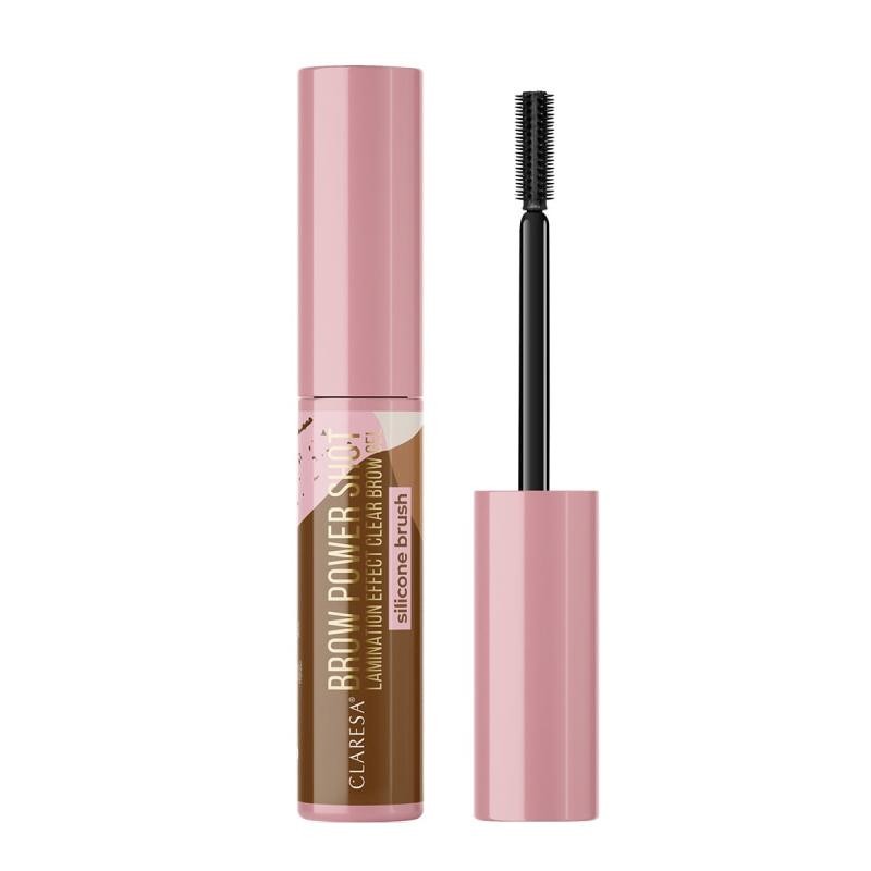 Claresa brow power shot gel per lo styling delle sopracciglia trasparente 8 g