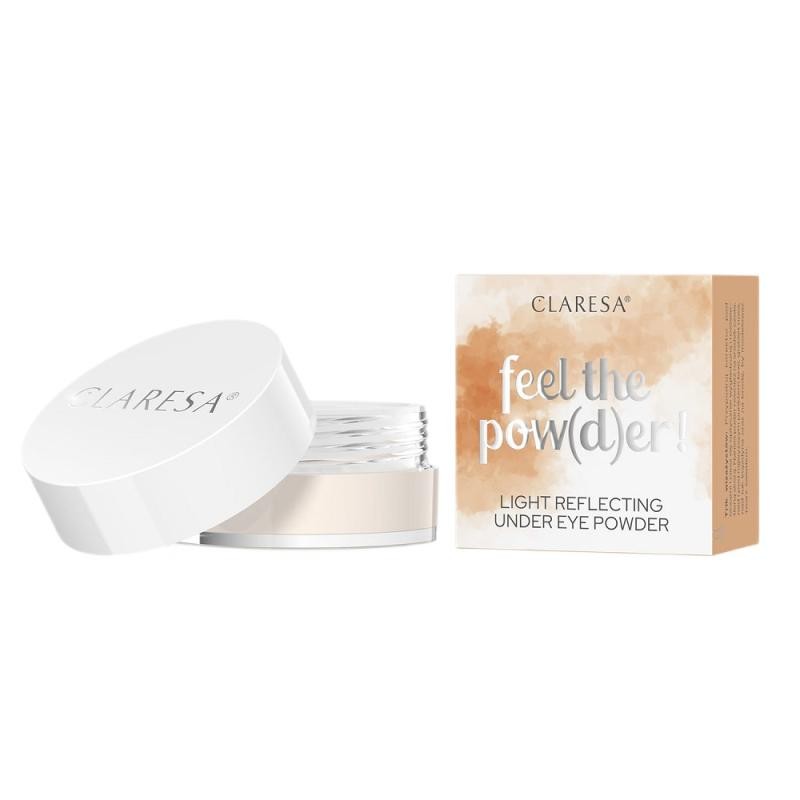 Claresa feel the powder cipria illuminante in polvere libera 02 beige 6 g