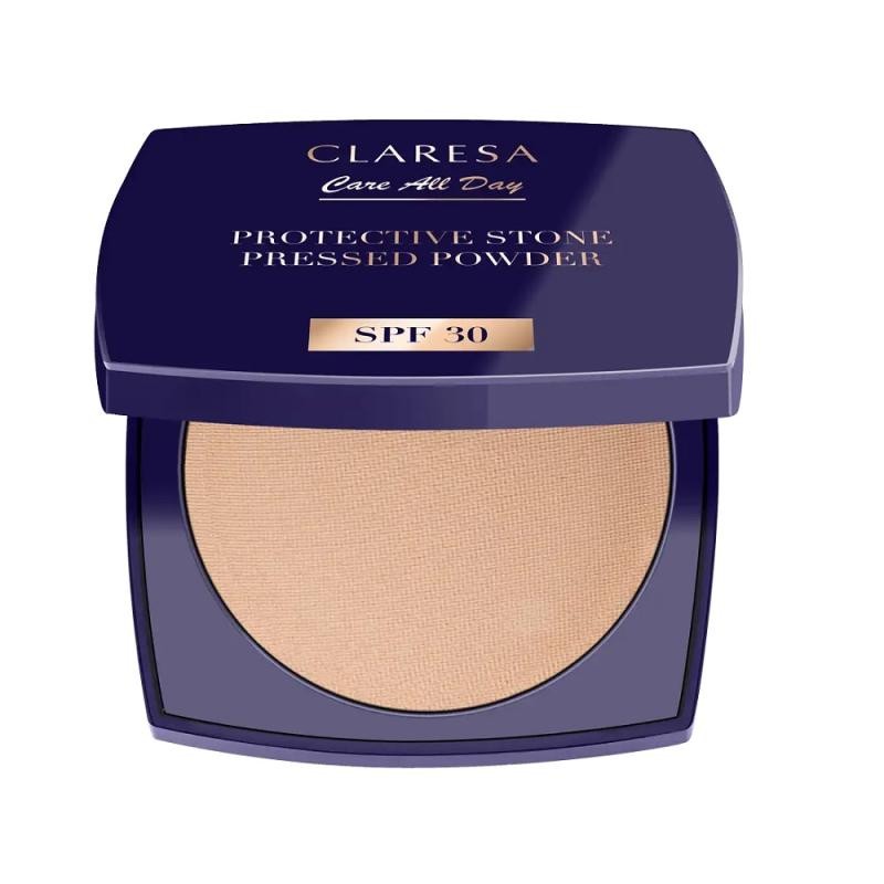 Claresa cipria fissante in polvere pressata protective stone con spf30 universale 10 g