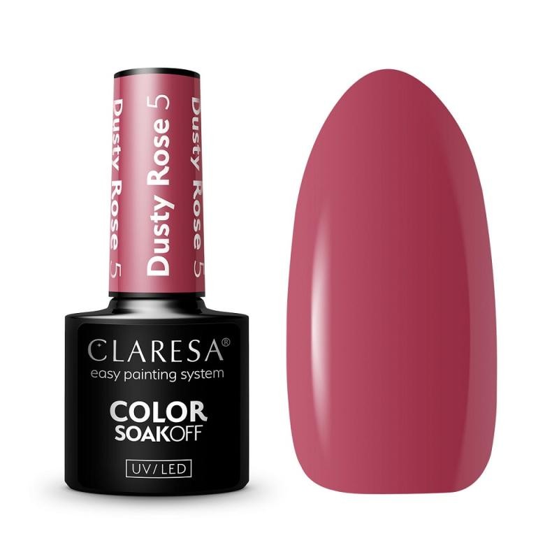 Claresa smalto ibrido soak off uv/led dusty rose 005 5 g
