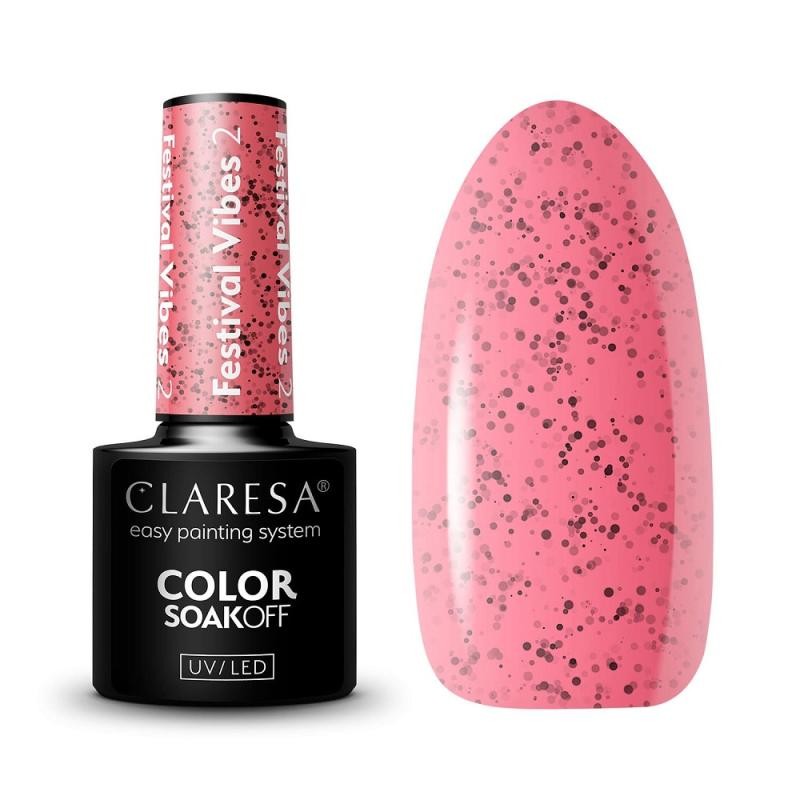 Claresa smalto ibrido soak off uv/led festival vibes 002 5 g
