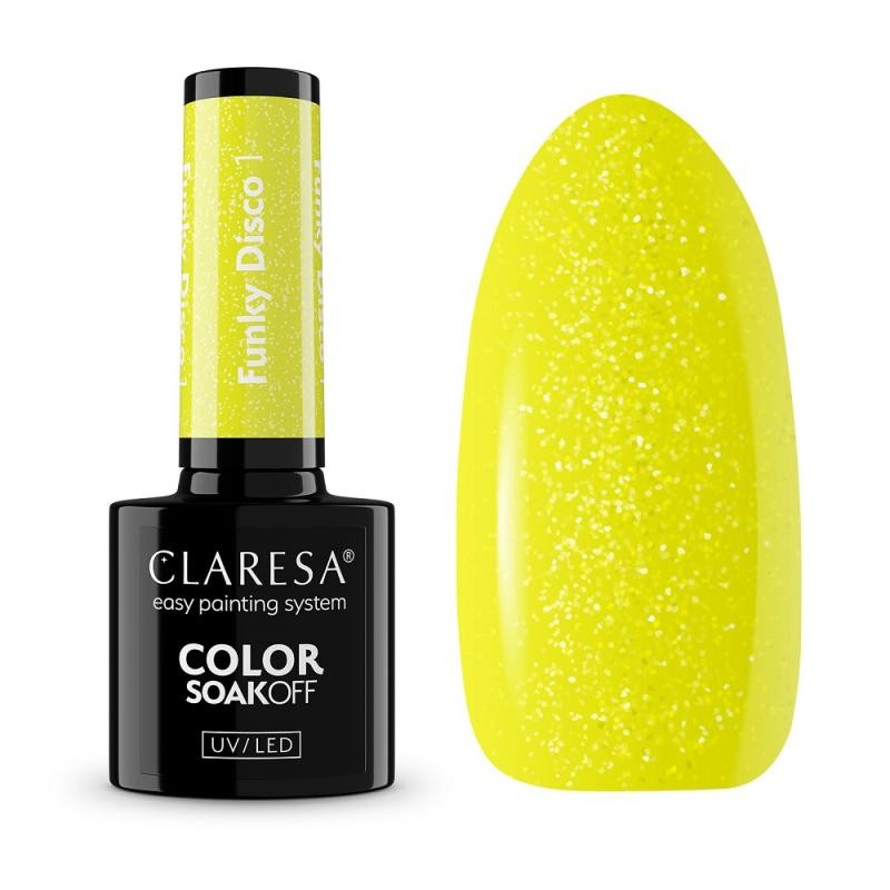 Claresa vernice ibrida soak off uv/led funky disco 1,5 g