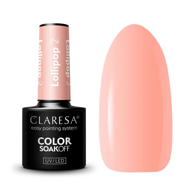 Claresa smalto ibrido soak off uv/led lollipop 02 5g