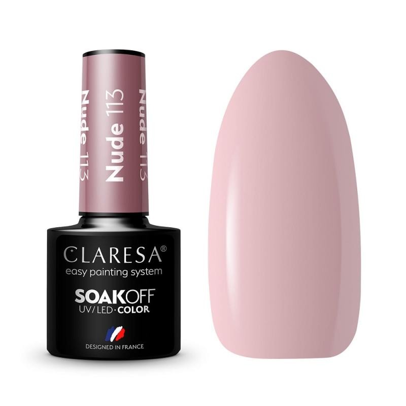 Claresa smalto ibrido soak off uv/led nude 113 5g