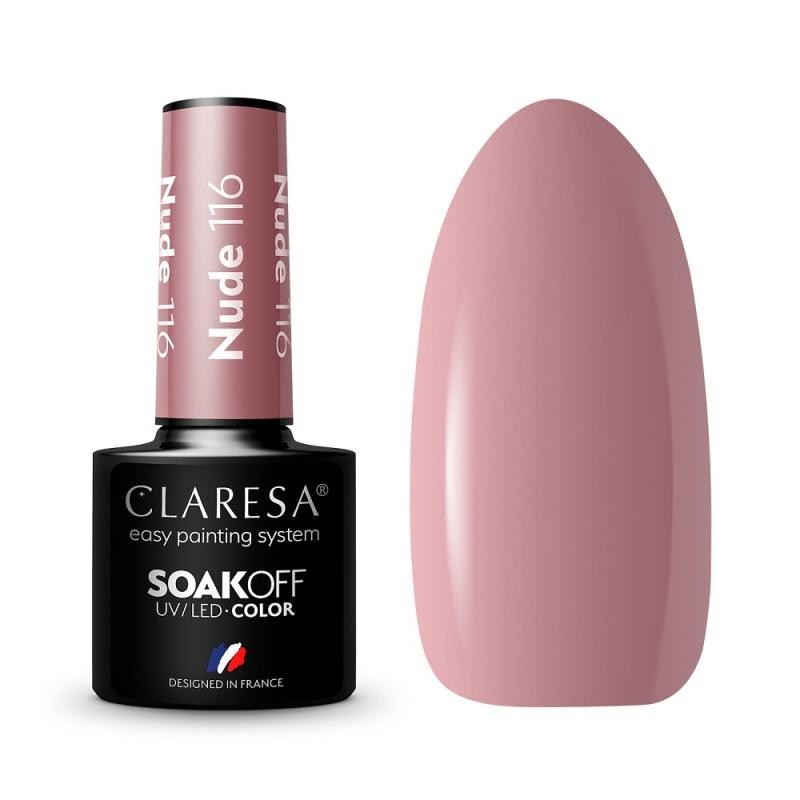 Claresa smalto ibrido soak off uv/led nude 116 5g