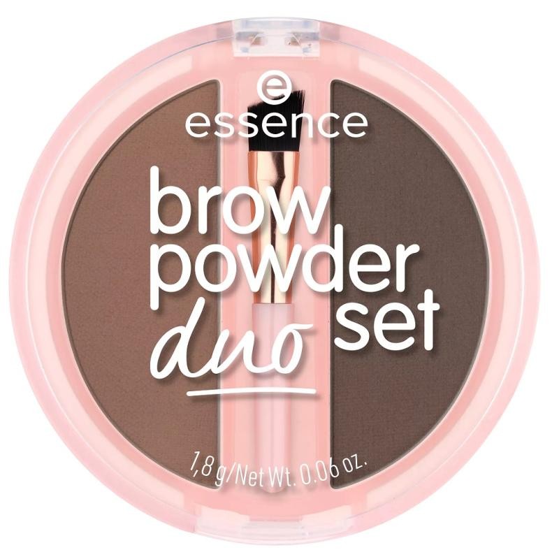 Essence brow powder duo set polvere per sopracciglia 02 media 1,8 g