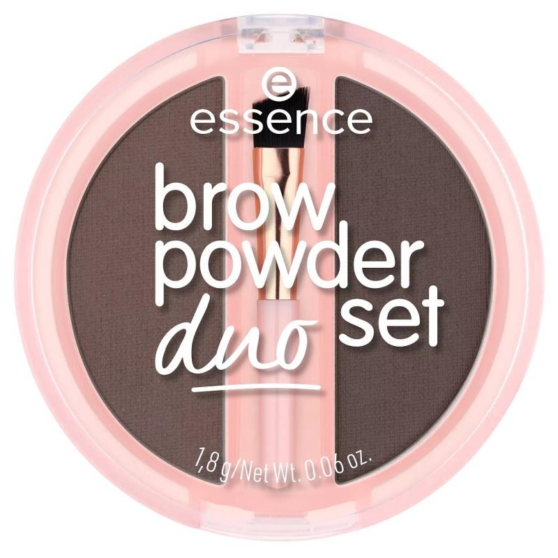 Essence brow powder duo set polvere per sopracciglia 03 dark 1,8 g
