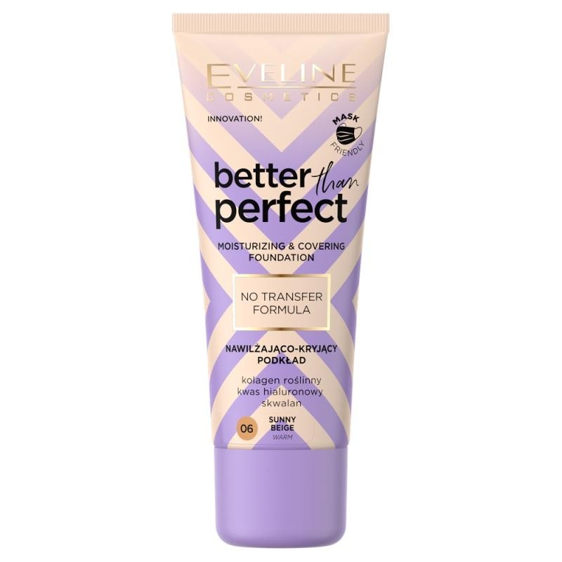 Eveline fondotinta idratante e coprente better than perfect 06 sunny beige 30 ml