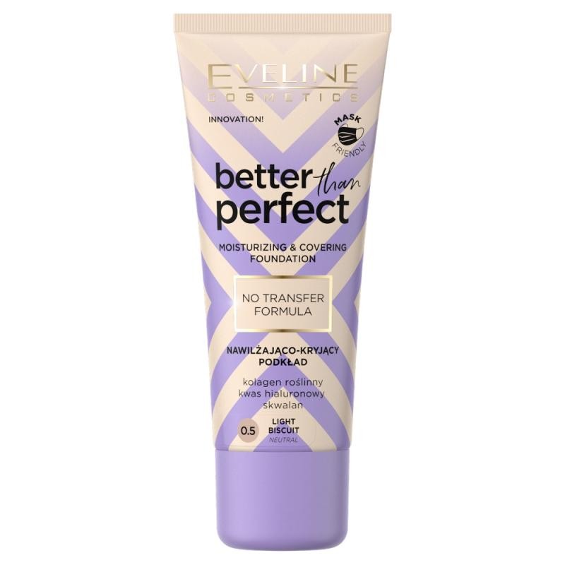 Eveline fondotinta idratante e coprente better than perfect 0.5 30ml