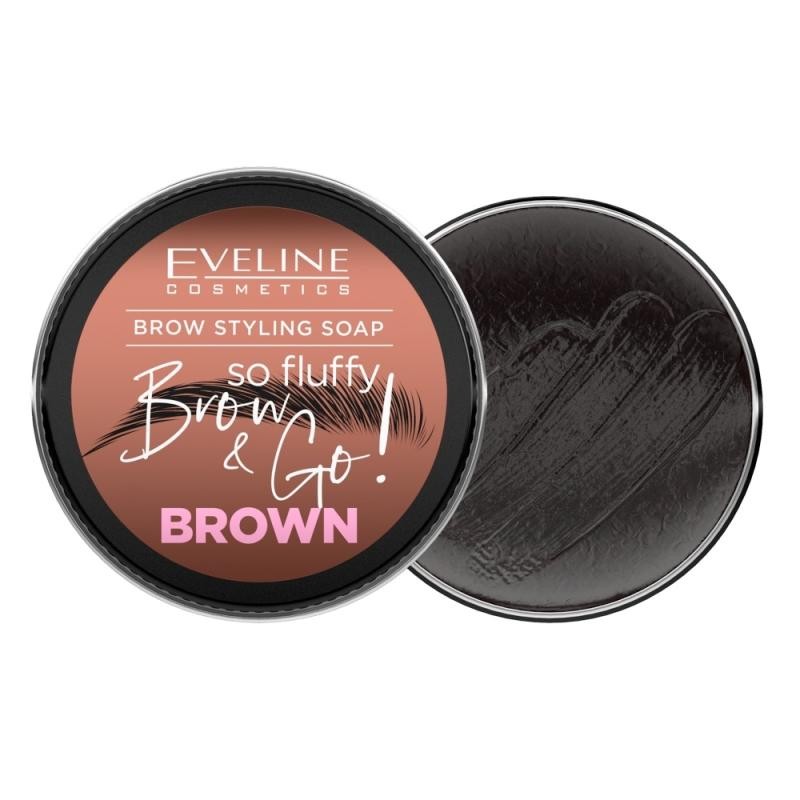 Eveline sapone per sopracciglia brow & go! Marrone 25 g