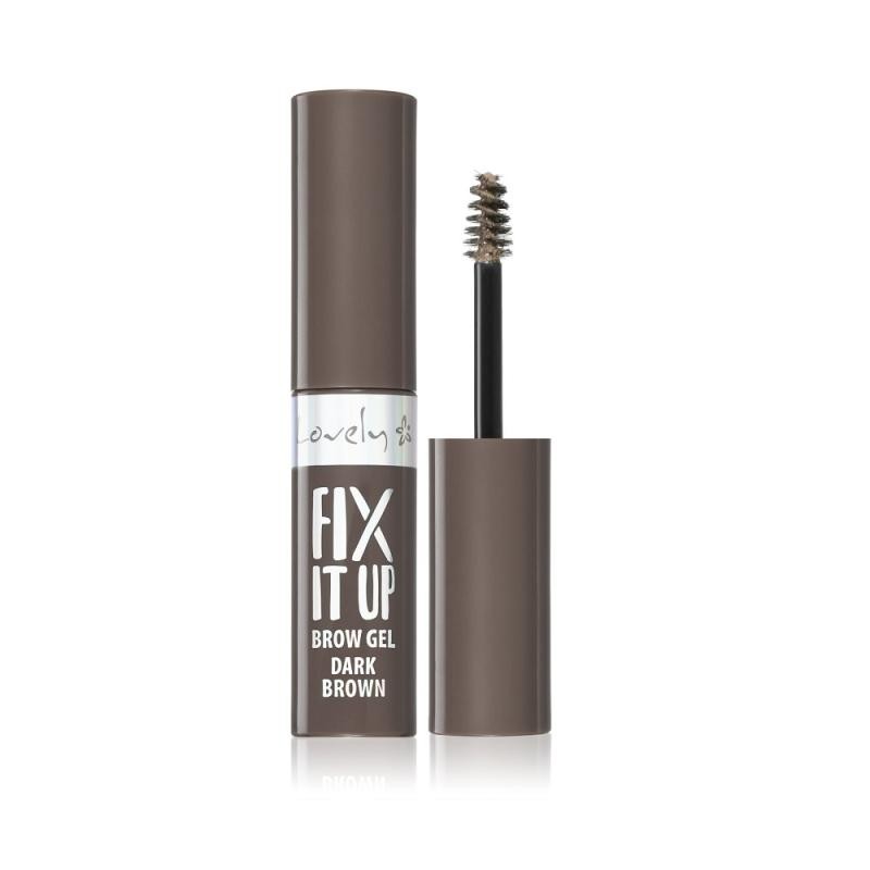 Lovely fix it up brown gel mascara per sopracciglia marrone scuro