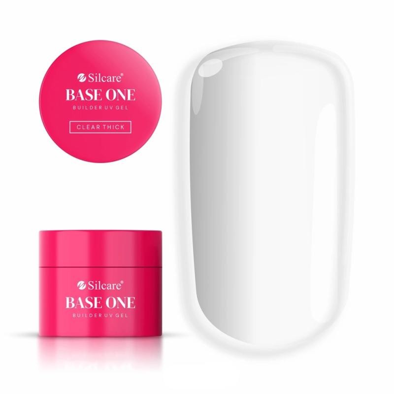Silcare base one buldier gel gel per unghie trasparente e spesso 50 g