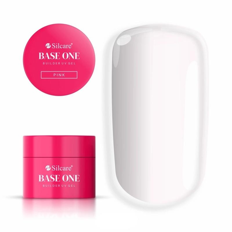 Silcare base one buldier gel gel per unghie rosa 50 g
