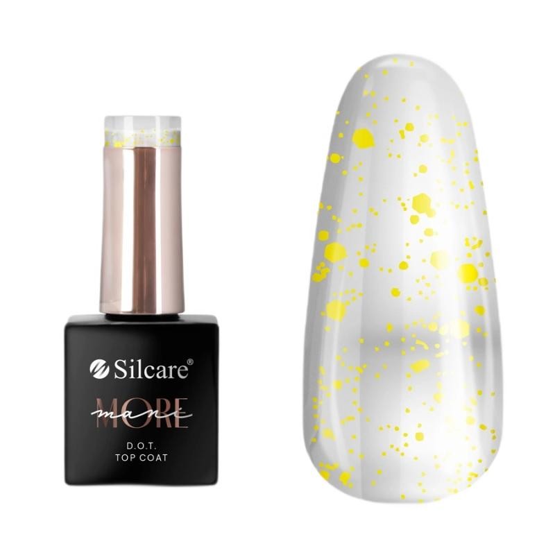 Silcare top coat per unghie mani more dot giallo 10 g
