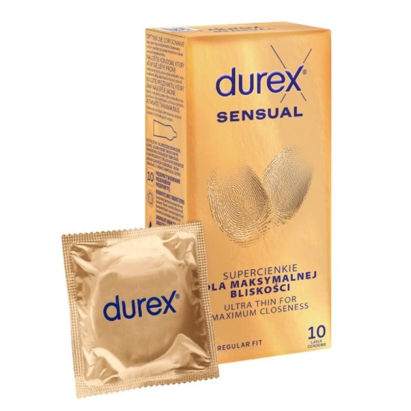 Durex preservativi sensuali 10 pezzi.