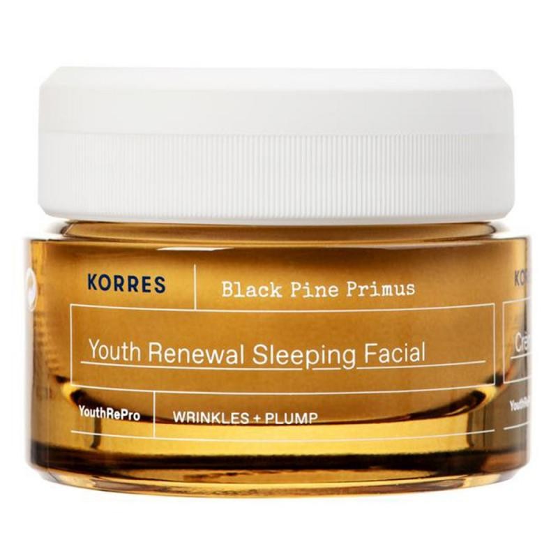 Korres crema viso anti-età da notte black pine primus 40ml