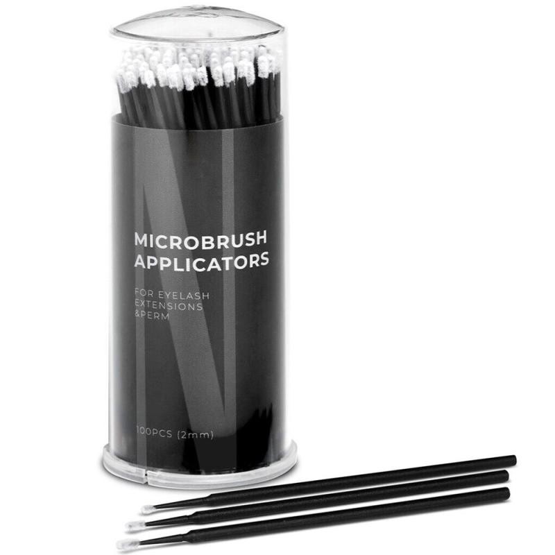 Nanolash microbrush, applicatori per ciglia micro da 2 mm, 100 pezzi.