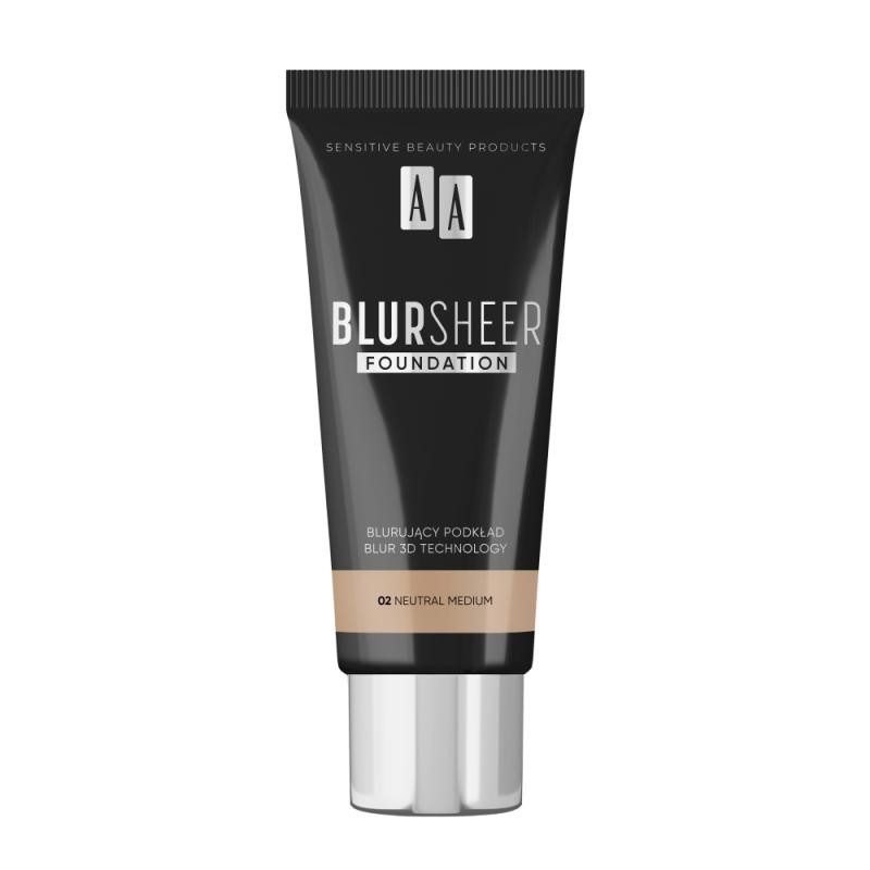 Aa fondotinta blur sheer face 02 neutral medium 30 ml