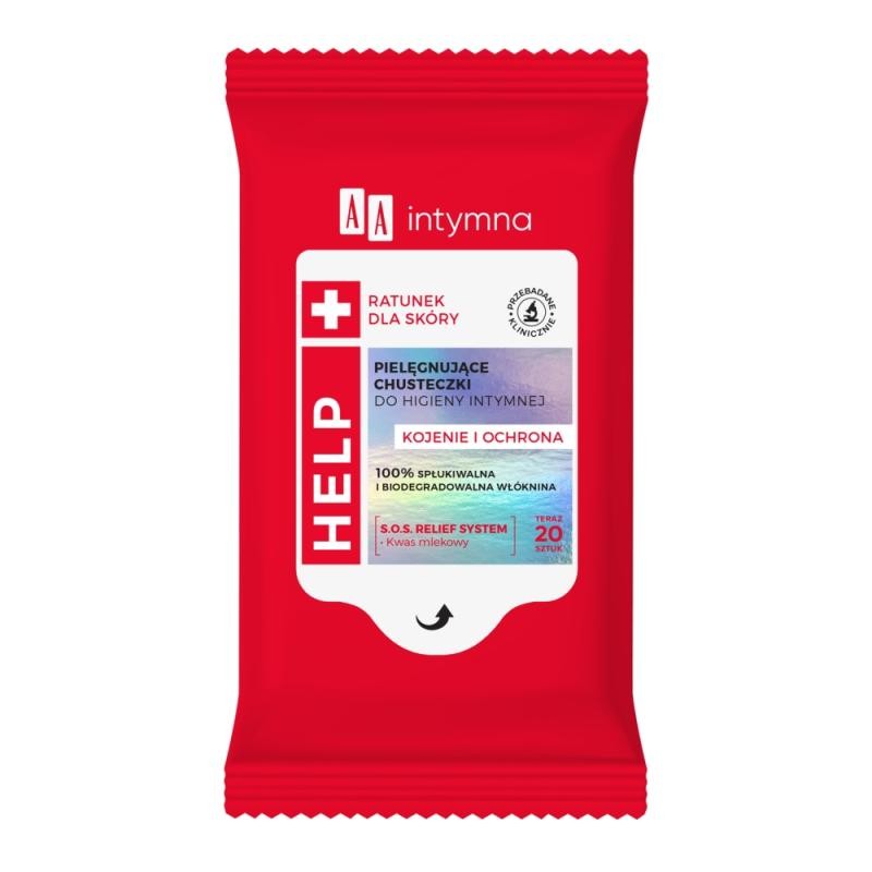 Aa salviettine intymna help per l'igiene intima, 20 pezzi.