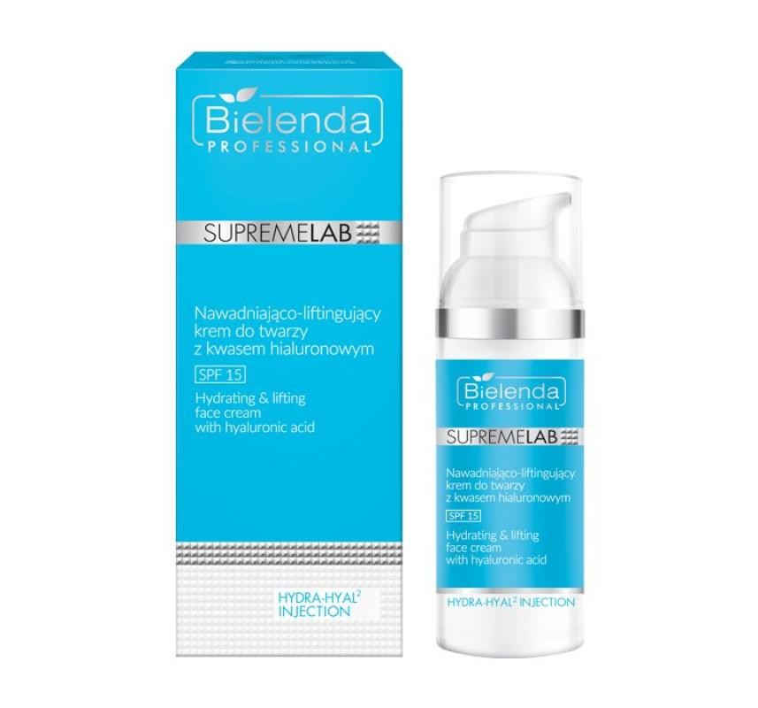 Bielenda professional supremelab hydra-hyal2 injection spf15 crema viso idratante e lifting con acido ialuronico 50 ml