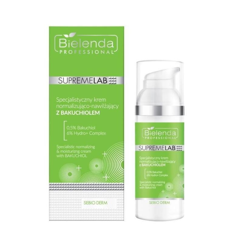 Bielenda professional supremelab sebio derm specialist crema normalizzante e idratante con bakuchiol 50 ml