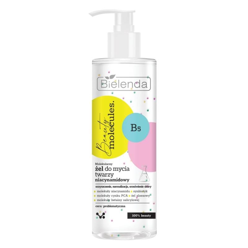 Bielenda gel detergente viso alla niacinamide molecolare beauty molecules 195 g