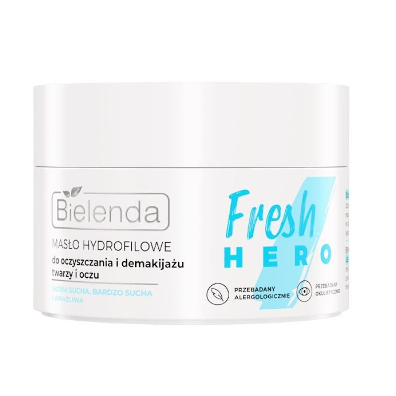 Bielenda burro idrofilo fresh hero per la detersione e la rimozione del trucco da viso e occhi 40 g