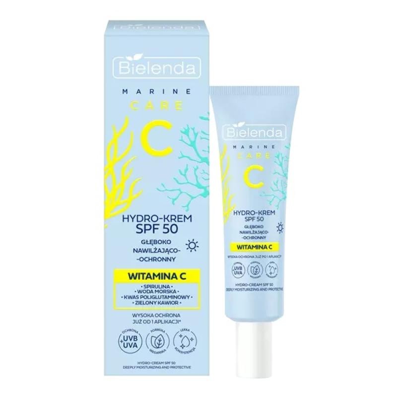 Bielenda marine care c idro-crema spf 50 profondamente idratante e protettiva 40ml